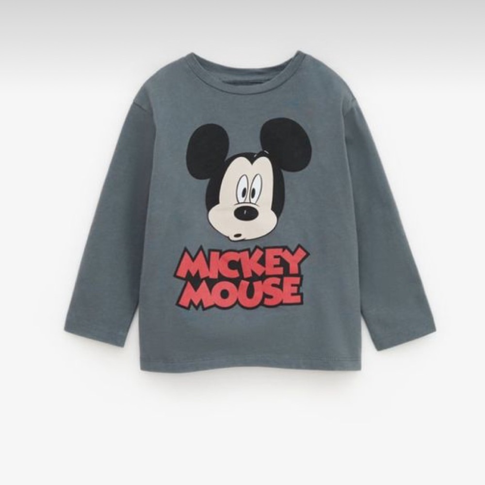RARE Zara Mickey Mouse long sleeve tee